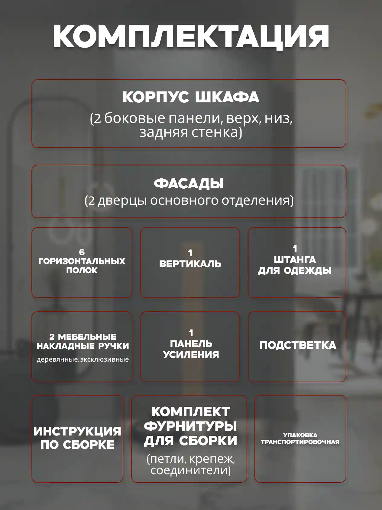 Шкаф 2-дверный Распашной шкаф Desiato ШК2-НШ-Н6-П-Ф-СЕР-Р5-70х220х60, 540 PE Серый Манхеттен
