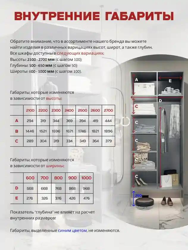 Шкаф 2-дверный Распашной шкаф Desiato ШК2-НШ-Н6-Л-Ф-СЕР-Р1-60х220х65, 540 PE Серый Манхеттен