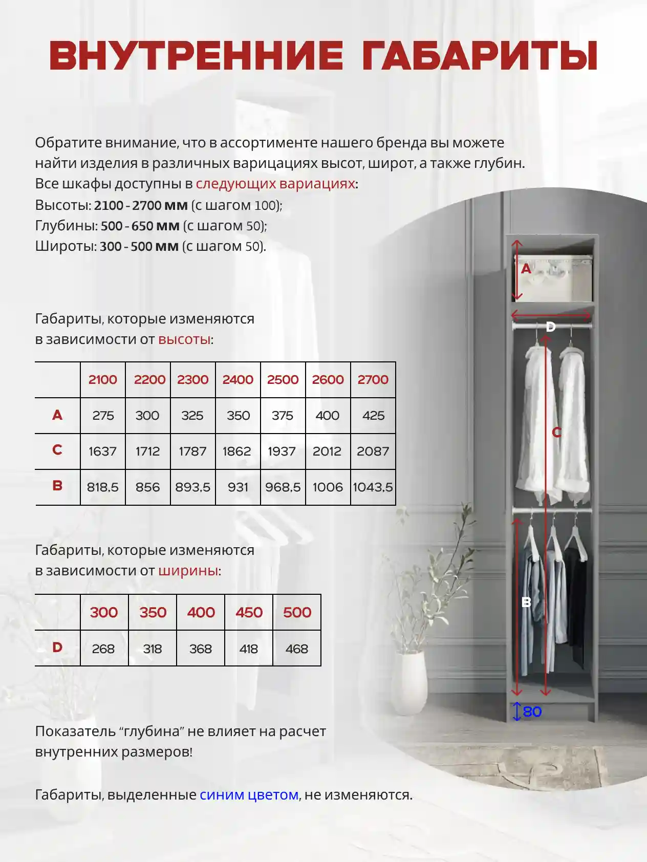 Шкаф 1-дверный Desiato ШК1-Ц-Н2-П-СЕР-Р2-50х270х55, 540 PE Серый Манхеттен