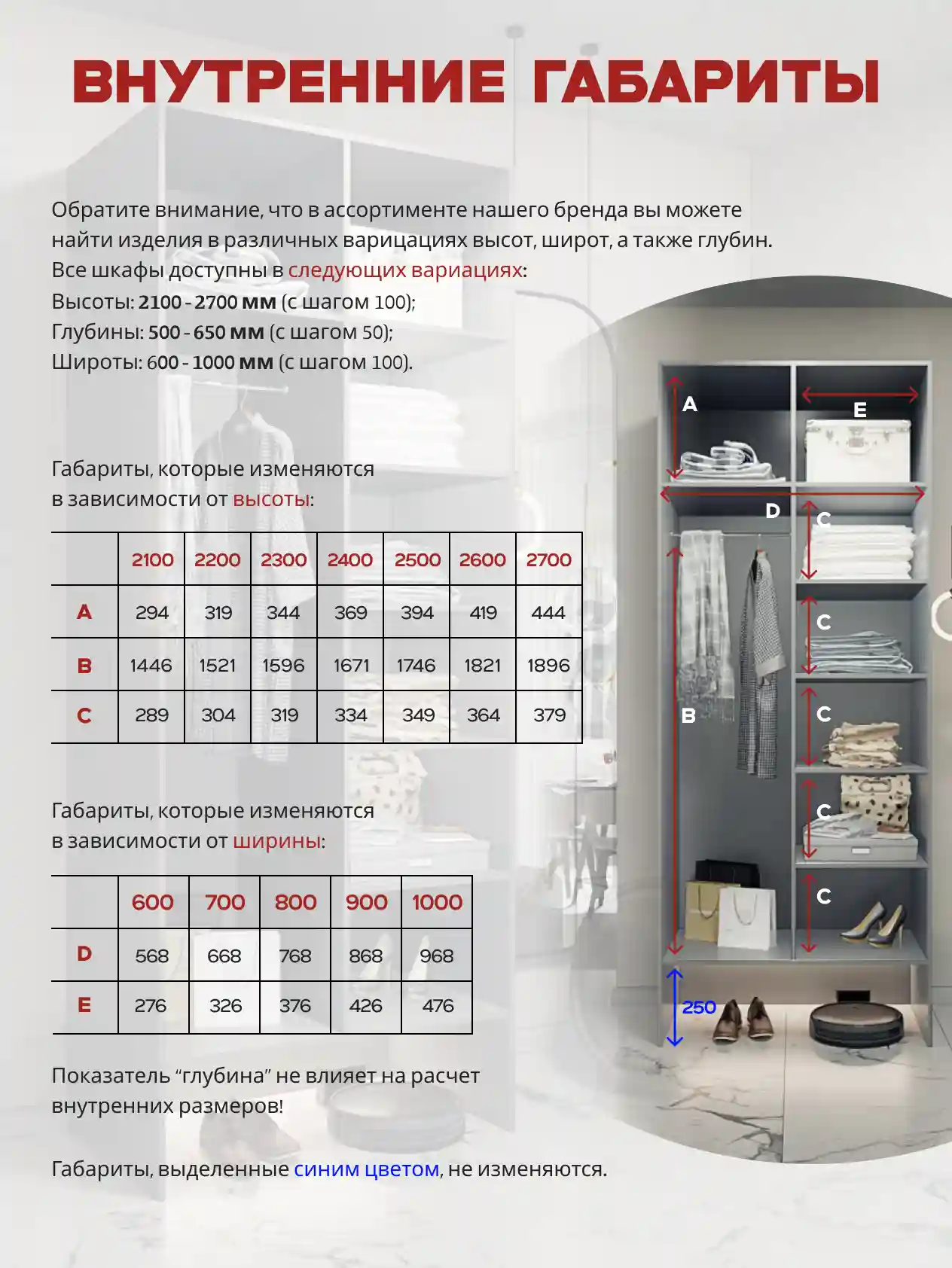 Шкаф 2-дверный Распашной шкаф Desiato ШК2-НШ-Н6-П-Ф-СЕР-Р3-80х250х60, 540 PE Серый Манхеттен