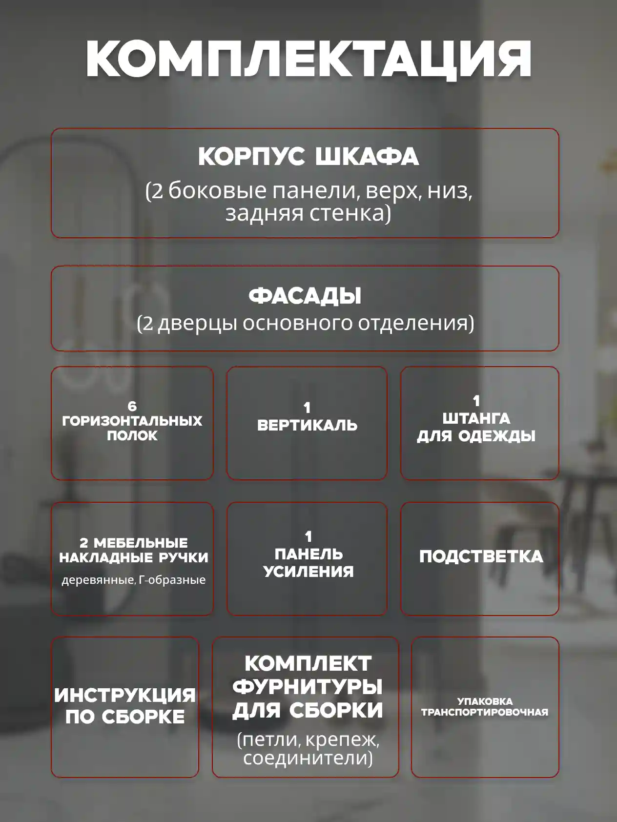 Шкаф 2-дверный Распашной шкаф Desiato ШК2-НШ-Н6-П-Ф-СЕР-Р3-80х250х60, 540 PE Серый Манхеттен
