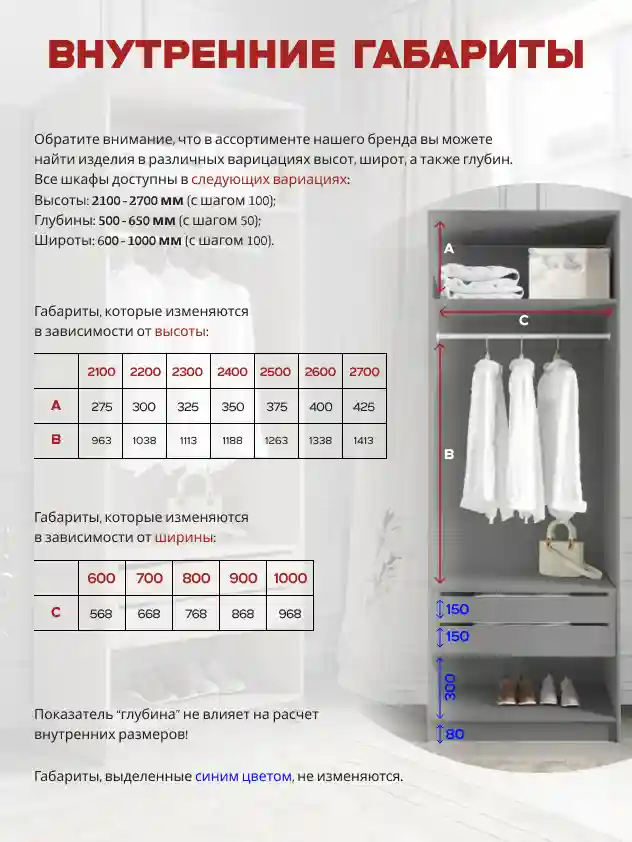 Шкаф 2 Распашной шкаф Desiato ШК2-Ц-Н4-Ф-СЕР-Р1-100х260х65, 540 PE Серый Манхеттен